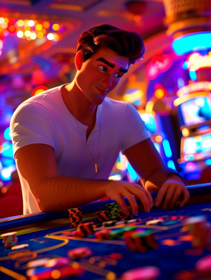 Live dealer interface showing card reveal sequence